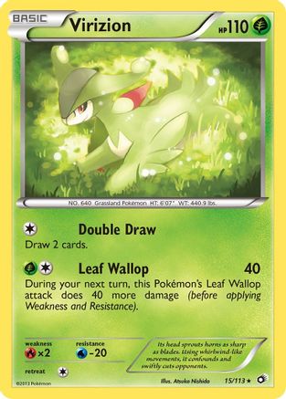 Virizion 015/113 - Legendary Treasures Holofoil