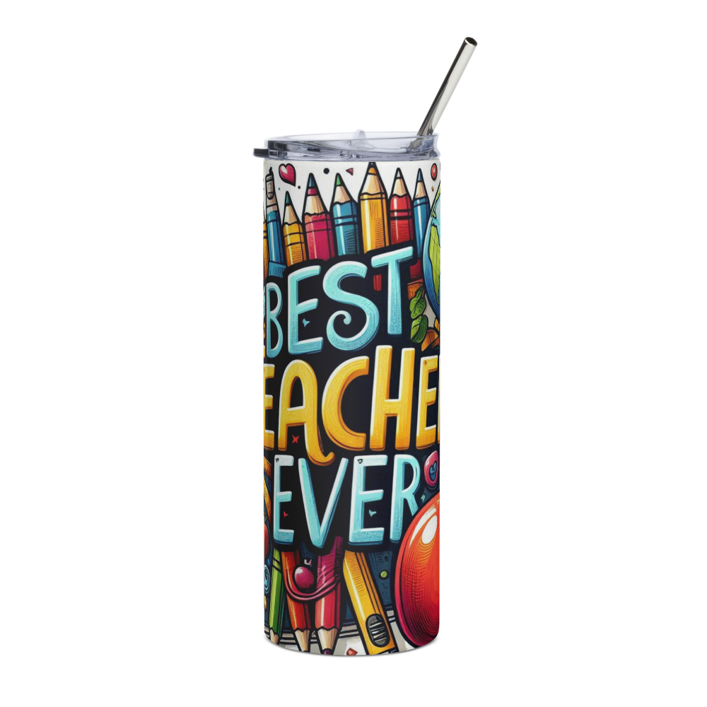 Best Teacher Ever Design Tumbler