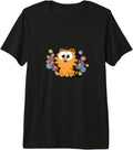 Garfield Too To Care Floral Chibi Sweatshirt - Aesthetic Graphic Men Women