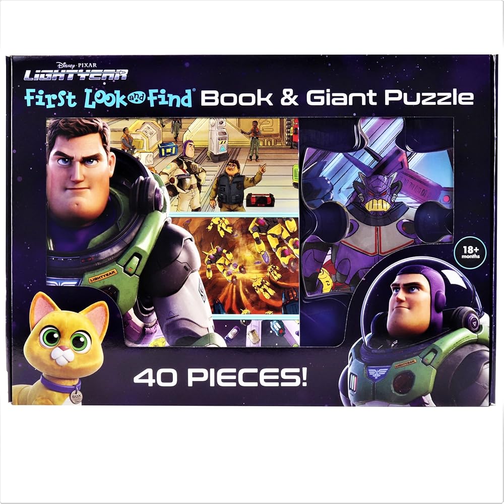 Disney Pixar Lightyear - First Look and Find Activity Book and Giant Puzzle Set - PI Kids