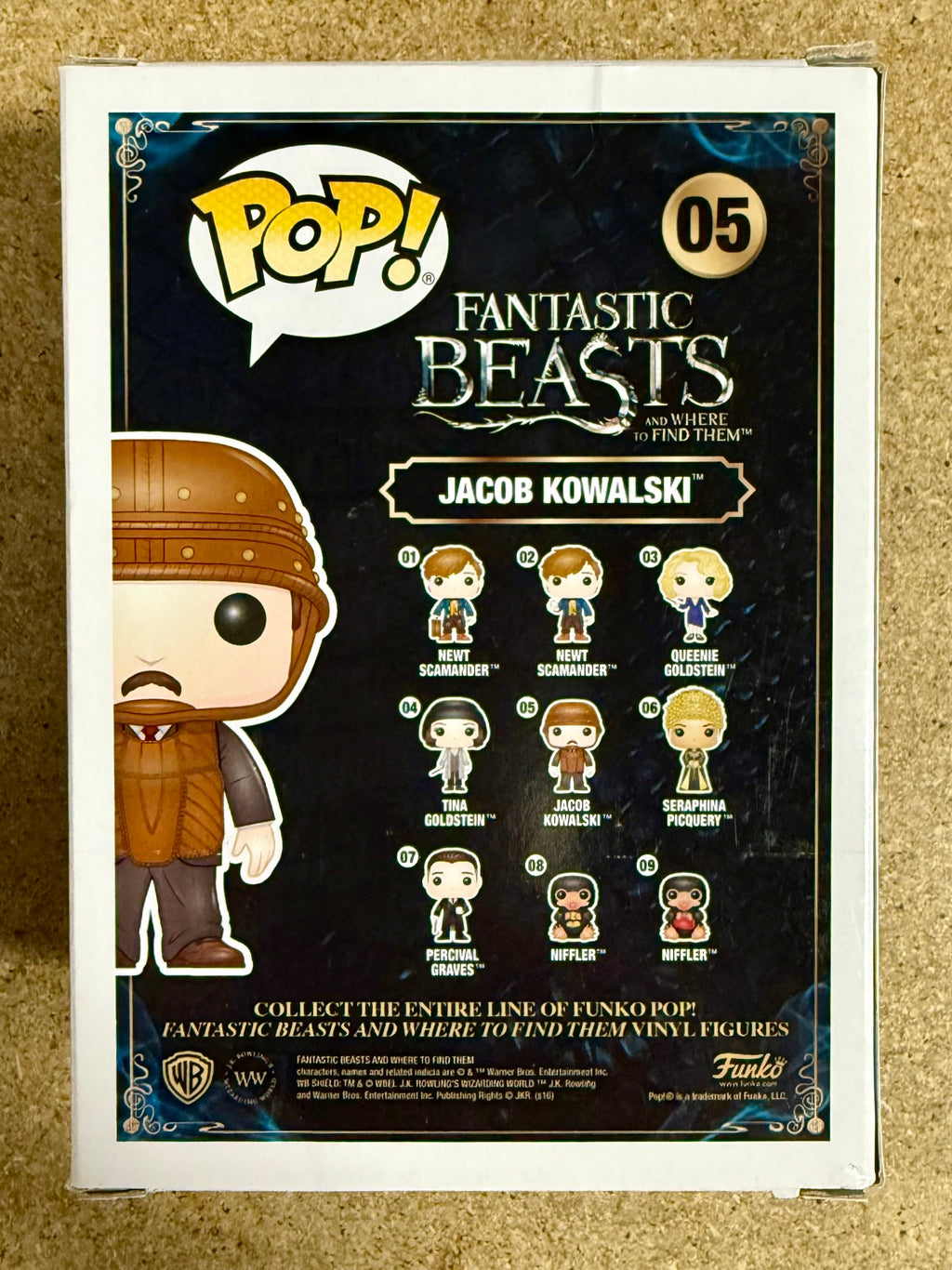 Dan Fogler Signed Fantastic Beasts Jacob Kowalski Funko Pop! #05 With JSA COA