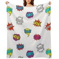 Pop Art Comic Book Style - LBC Throw Blanket