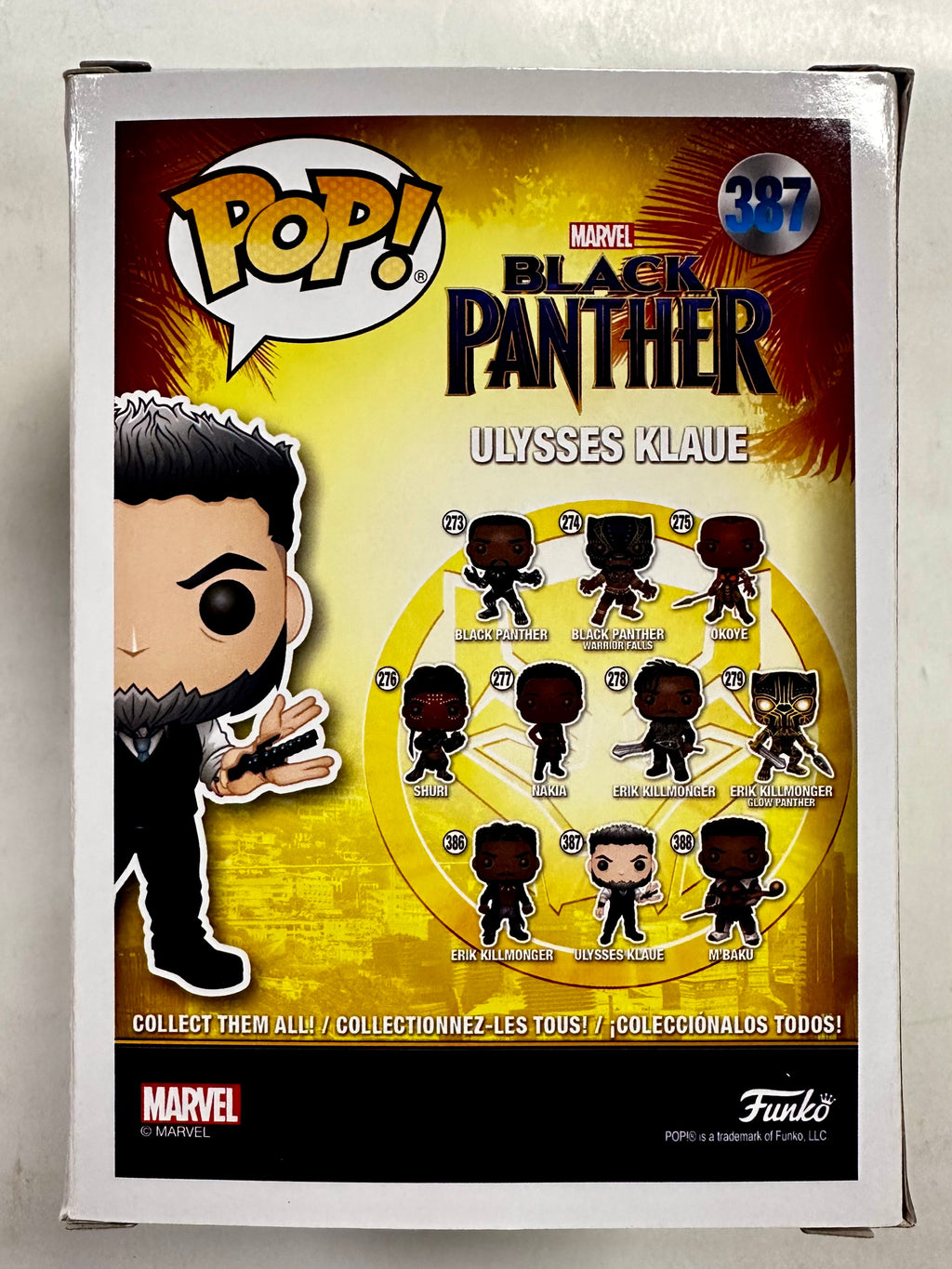 Andy Serkis Signed Marvel Ulysses Klaue 2018 Vaulted Funko Pop! #387 JSA COA