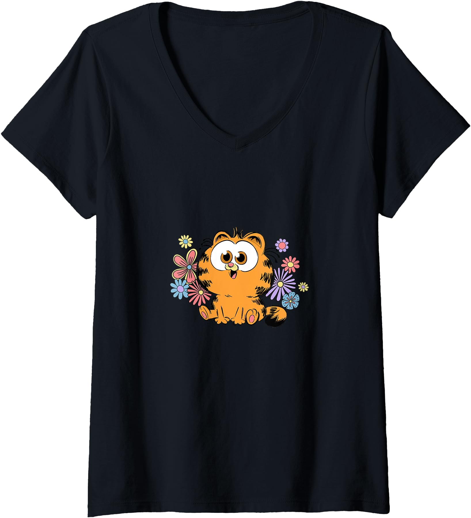 Womens Garfield Too To Care Sweatshirt - Aesthetic Graphic Men Women