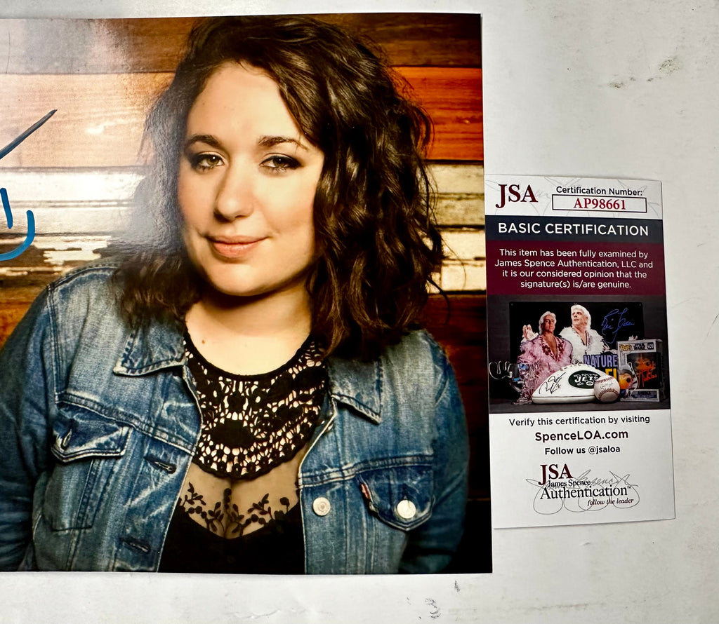Comedian Liza Treyger Signed Law & Order SVU Podcast 8x10 Photo With JSA COA