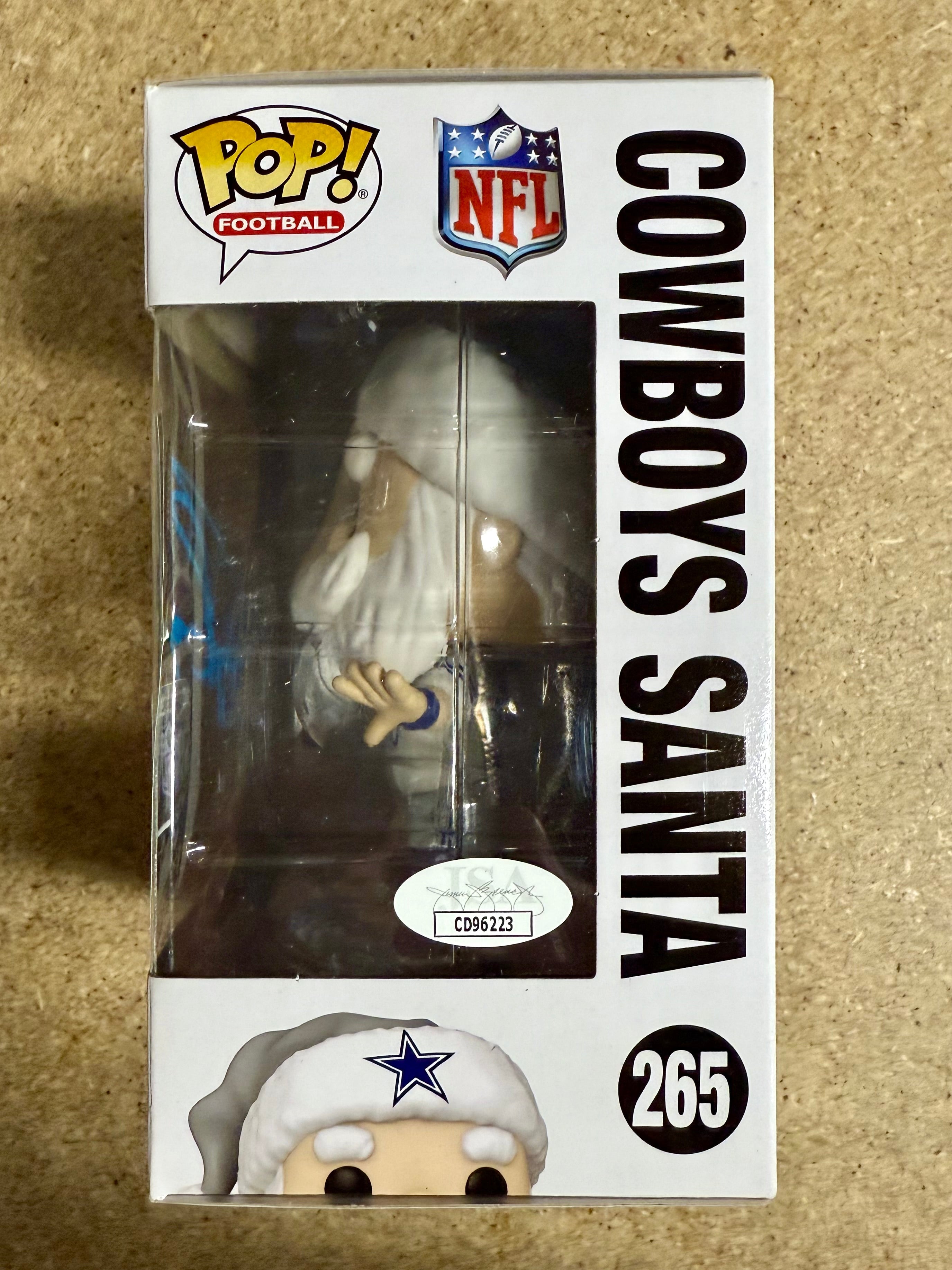 Tony Romo Signed NFL Santa Dallas Cowboys Exclusive Funko Pop! #265 JSA COA READ