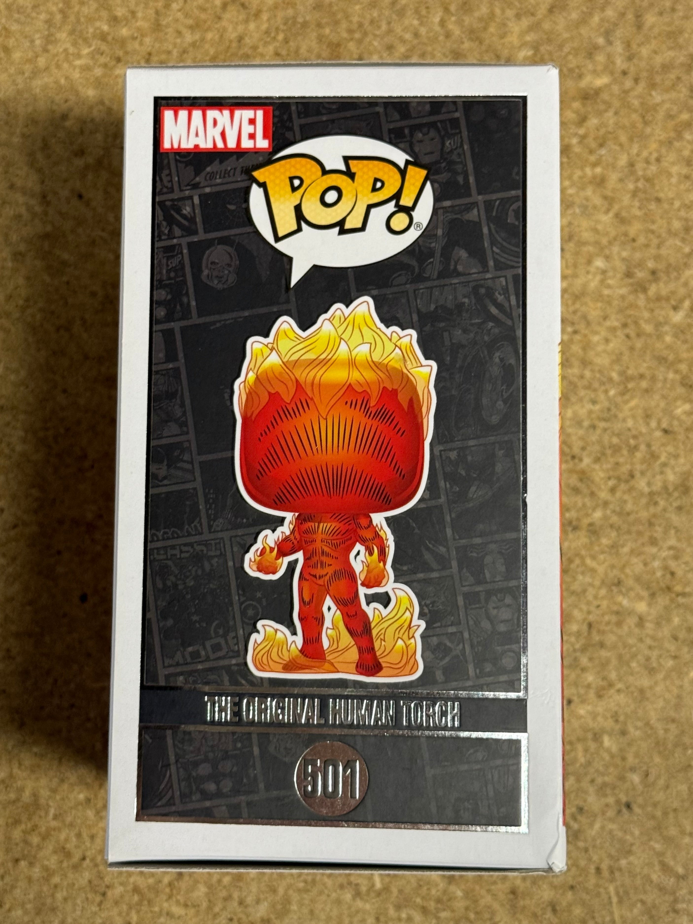 Brian Austin Green Signed Fantastic Four Original Human Torch #501 Funko Pop! With PSA COA
