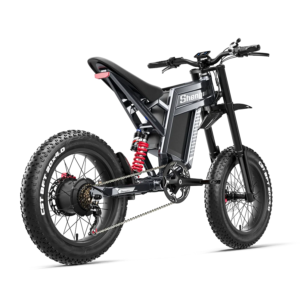 Shengmilo S900 Adult Electric Bicycle 1500W 60V30AH Battery Mountain Electric Bike 20 inch Fat Tire Ebike Electric Dirt Bike