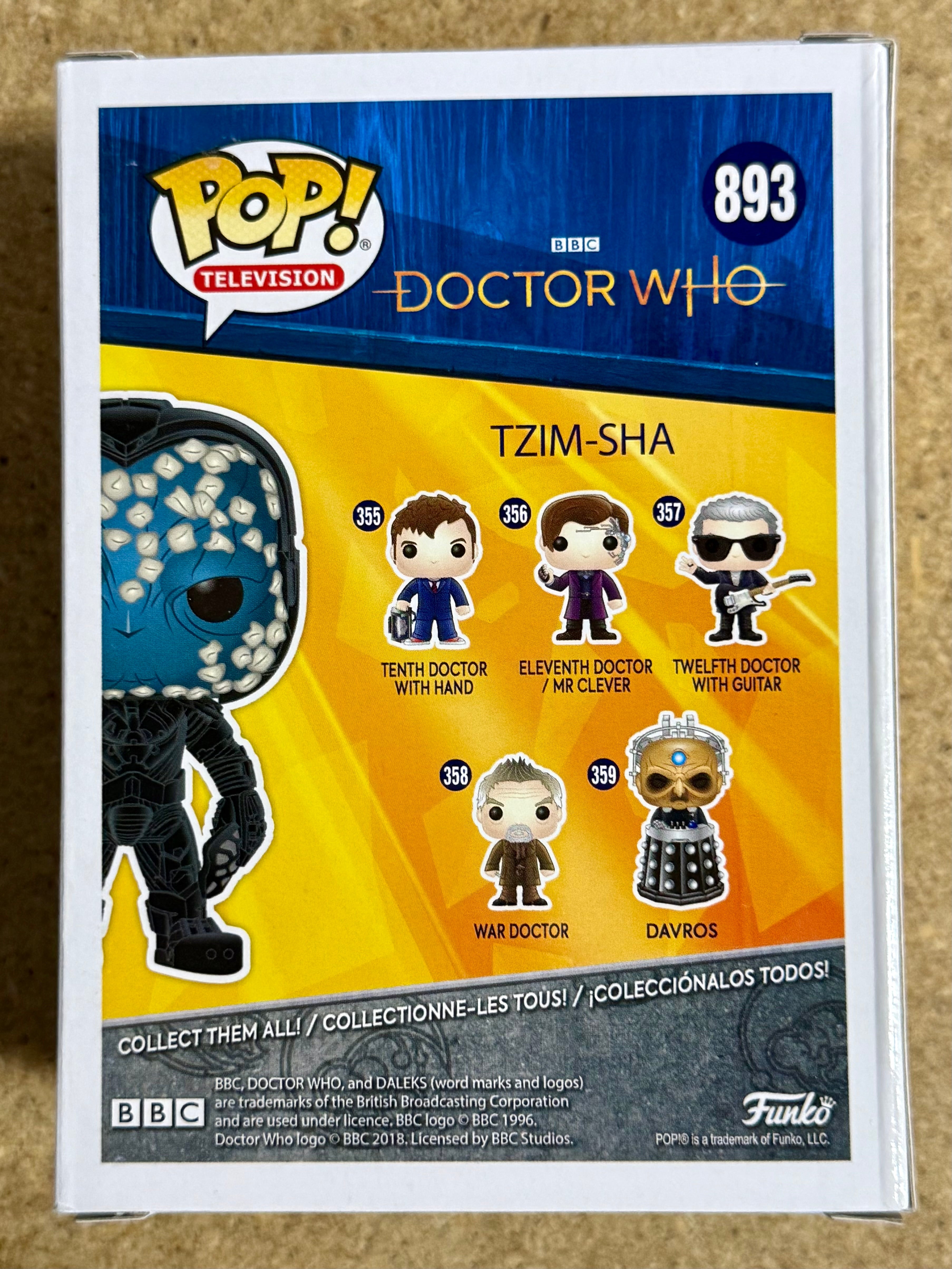 Funko Pop! Television Doctor Who Tzim-Sha #893 2019 NYCC Shared Con Exclusive