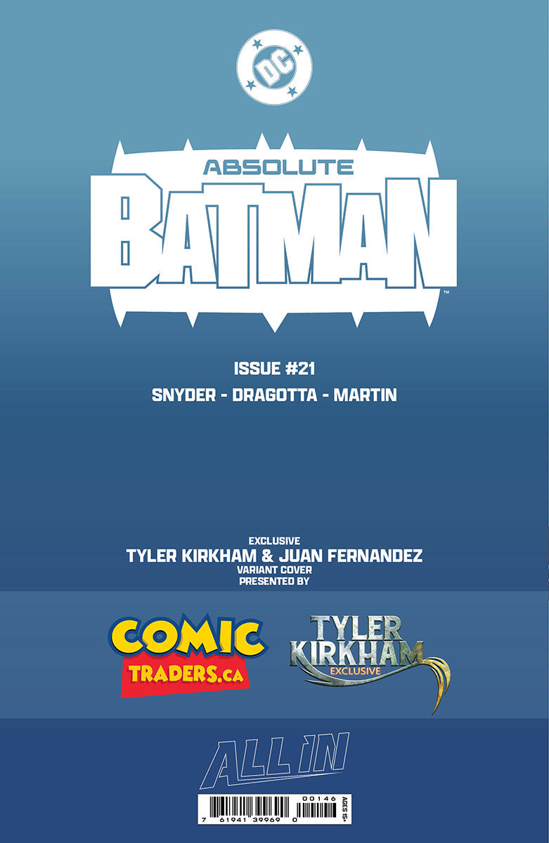 ABSOLUTE BATMAN #21 TYLER KIRKHAM EXCLUSIVE BATTLE DAMAGED TWO-FACE VAR (06/17/2026)