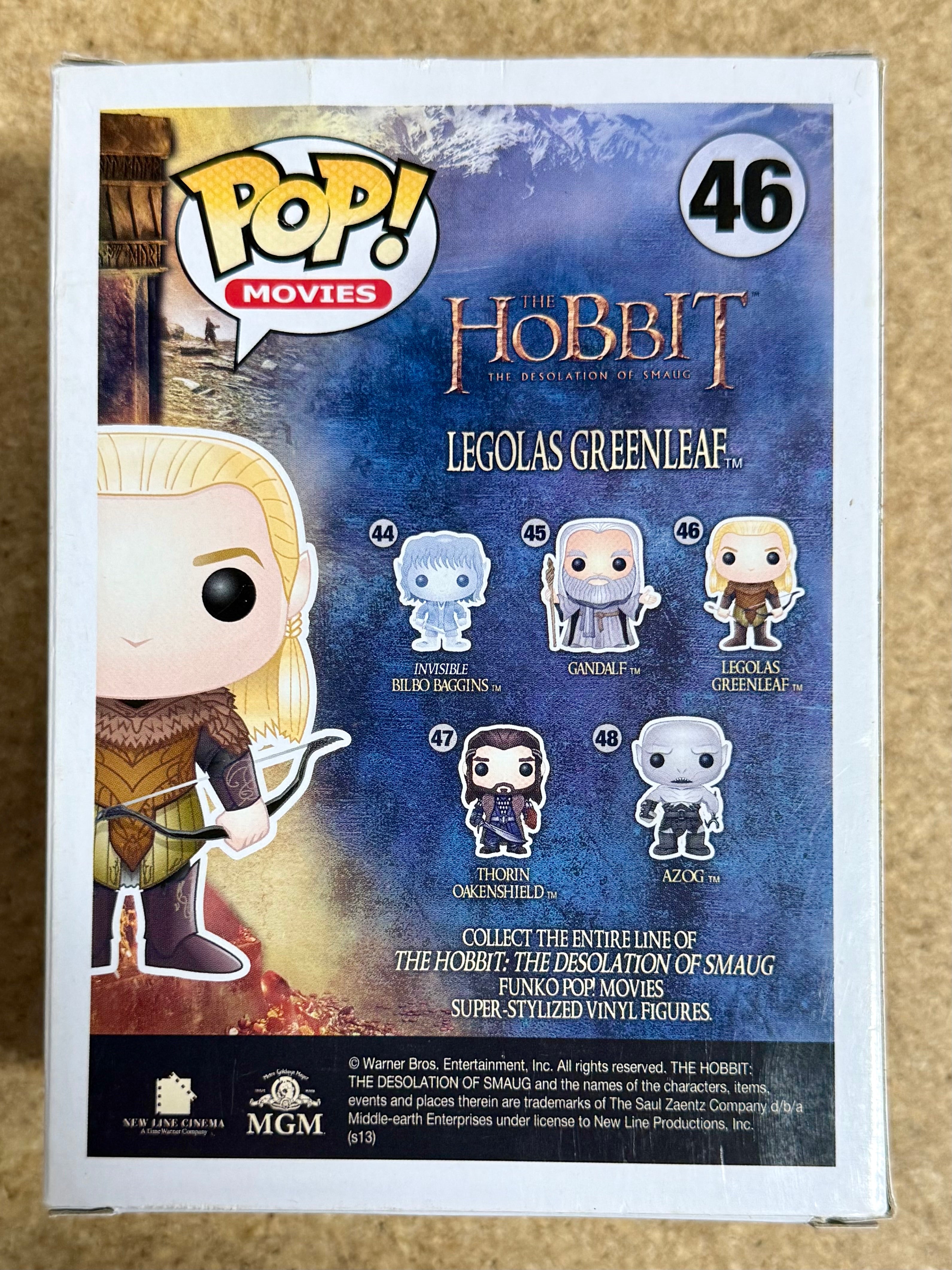 Orlando Bloom Signed Legolas Greenleaf Hobbit Vaulted Funko Pop! #46 With JSA COA