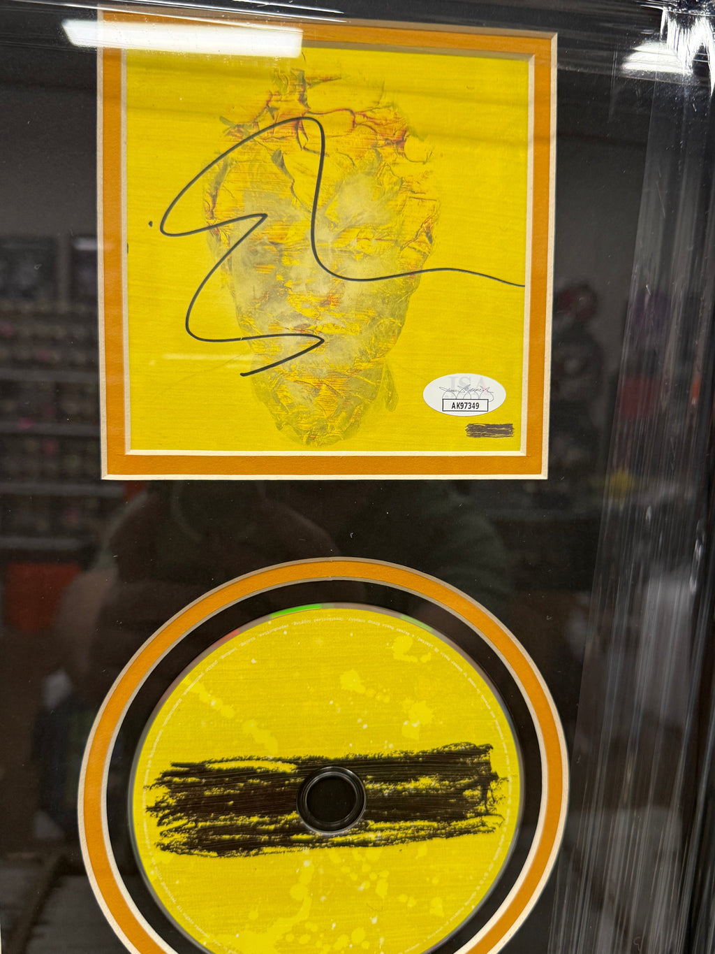 Ed Sheeran Signed Album “Subtract” Custom Framed CD Booklet With JSA COA