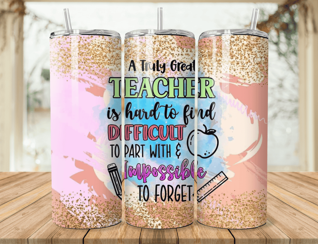 Teacher-Themed Stainless Steel Tumbler – Thoughtful & Colorful Gift