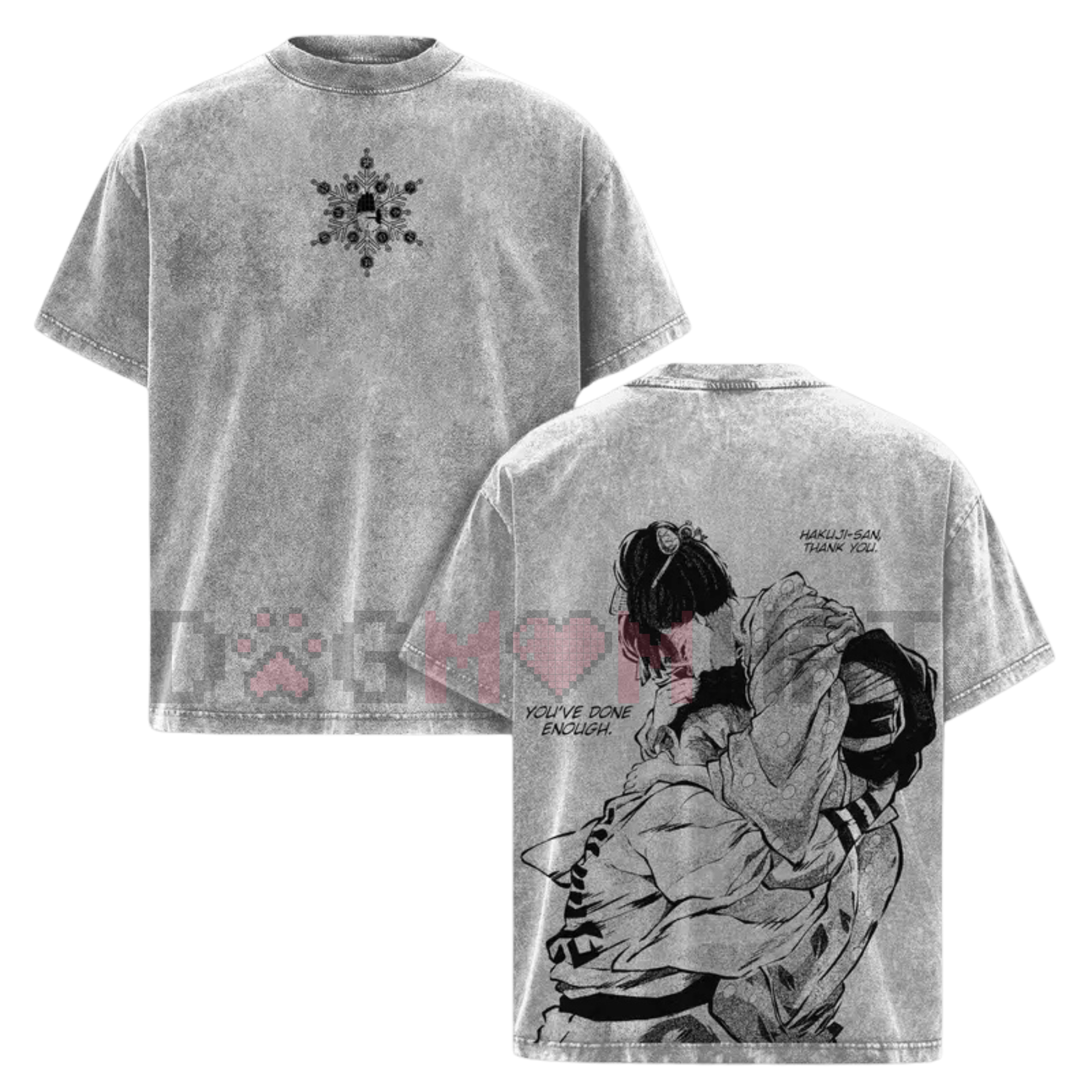 Akaza vs Koyuki Demon Slayer T-Shirt – Washed Anime Tee