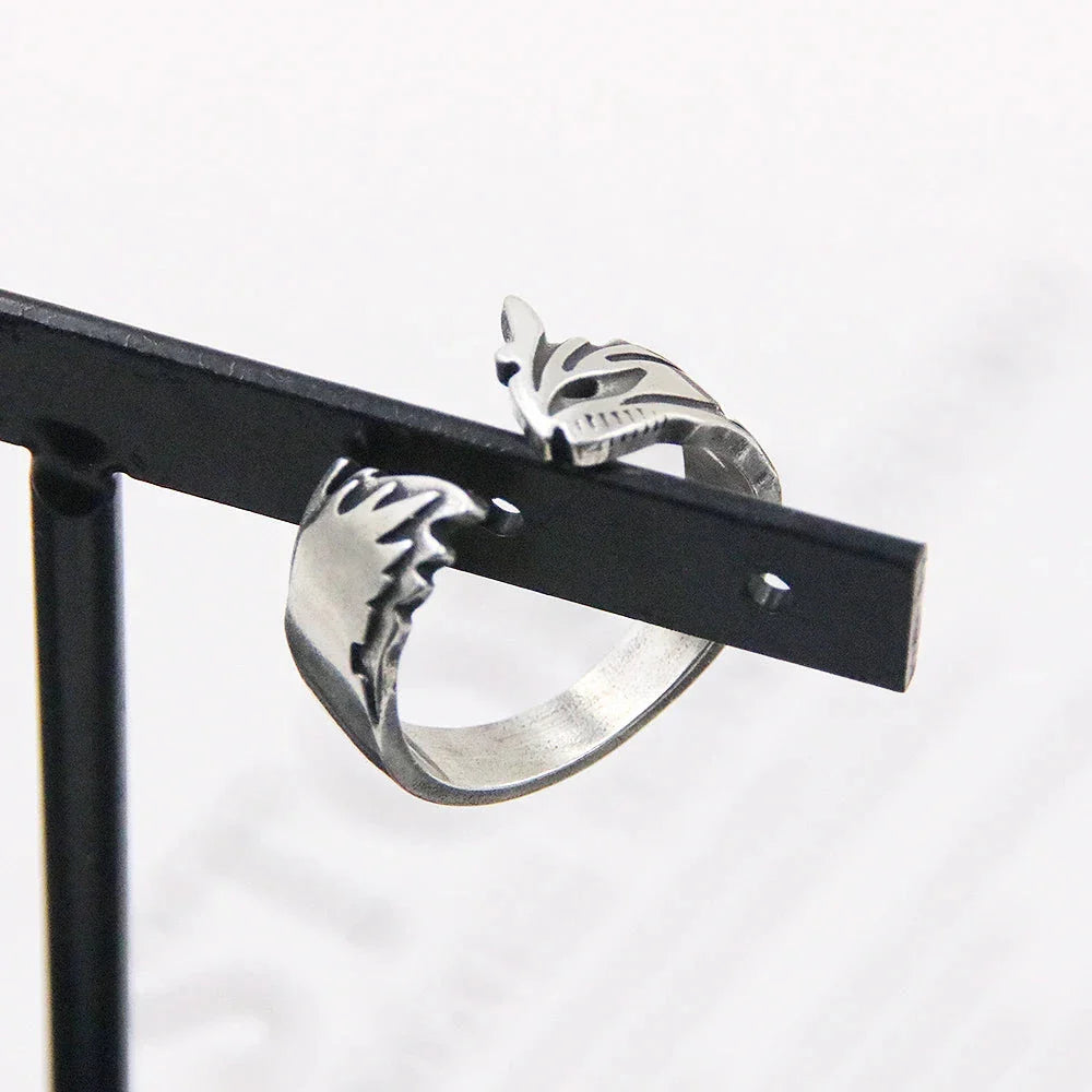 Anime Bleach Cosplay Ring Kurosaki Ichigo Metal Adjustable Unisex Rings Jewelry Accessories