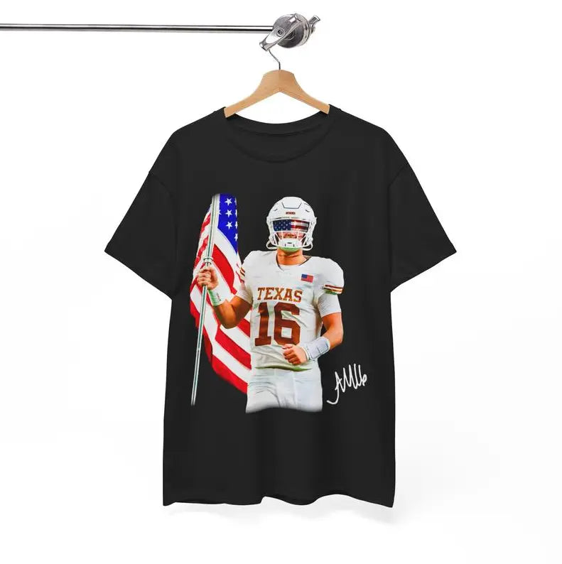 Arch Manning USA T-Shirt – American Football Quarterback Tee