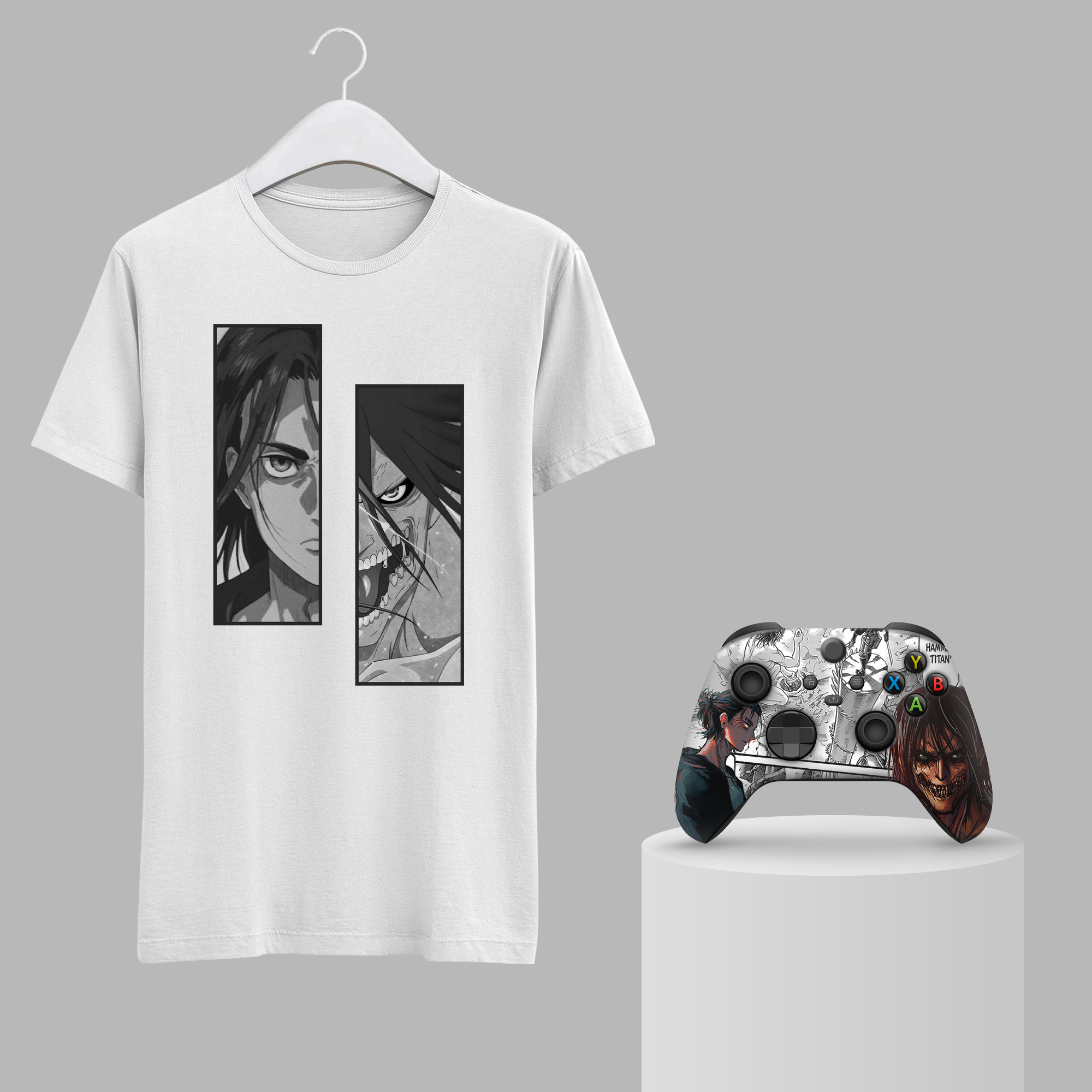 Attack on Titan Bundle – T-Shirt & Xbox Series X Controller