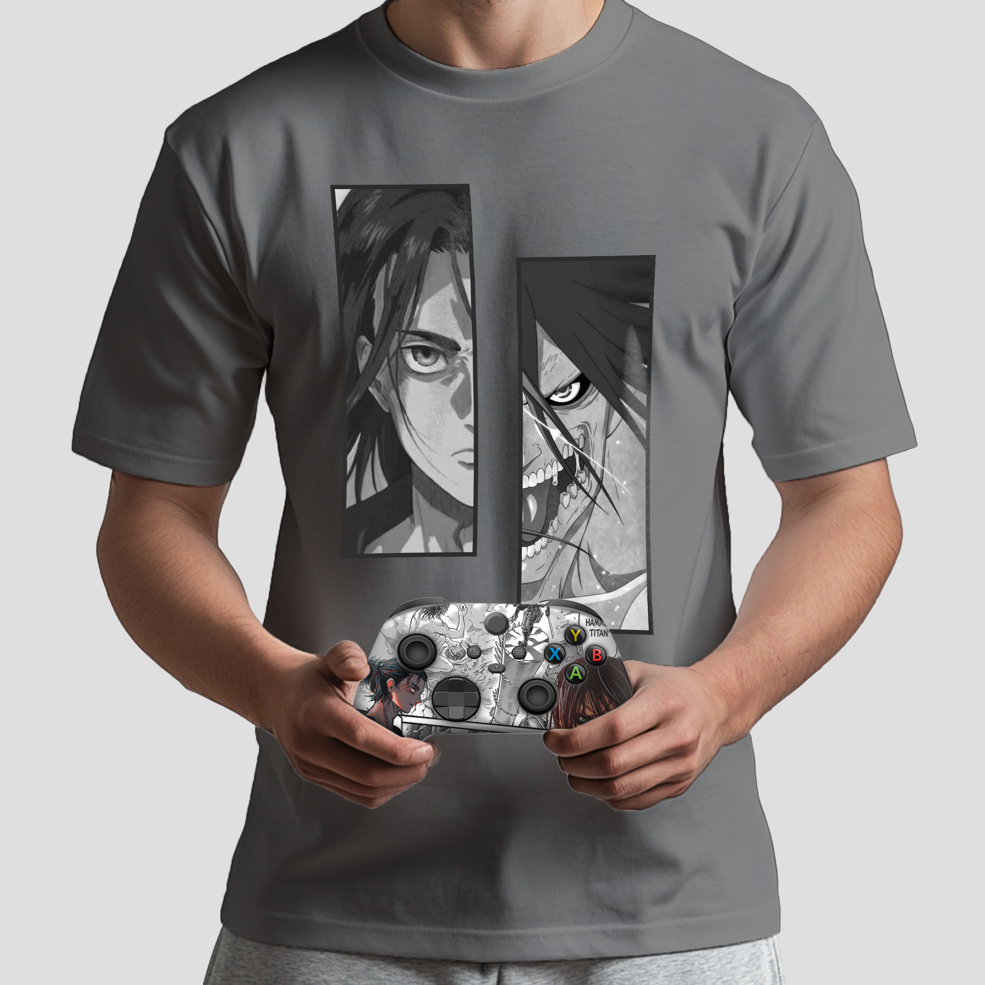 Attack on Titan Bundle – T-Shirt & Xbox Series X Controller