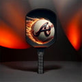Atlanta Braves - Flaming A Baseball Pickleball Paddle