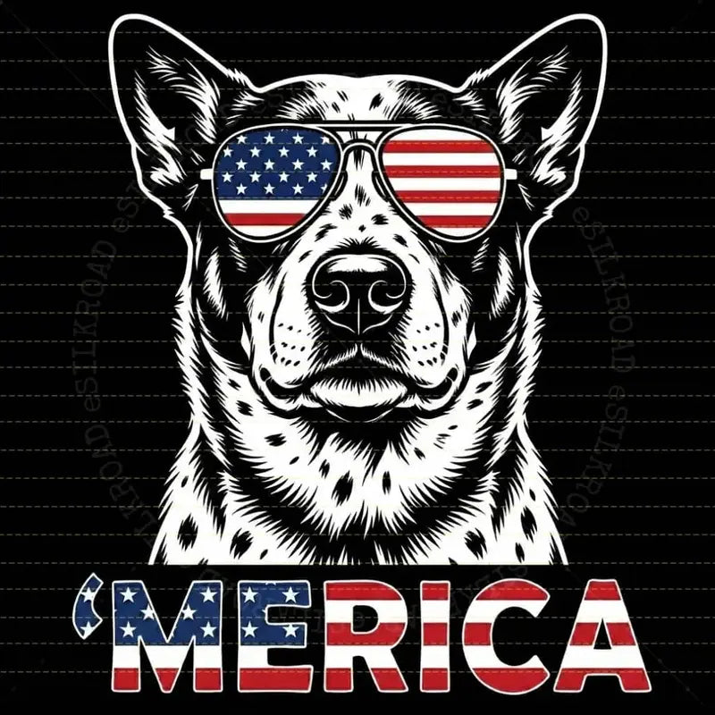 "Patriotic Pups" 4th of July Dog Lover T-Shirt