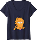 Authentic Womens Garfield Feeling Moody T-Shirt - Custom Art Print Unisex