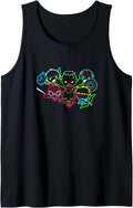 Marvel Kawaii Chibi Avengers Neon T-Shirt - Unique Graphic for Adults