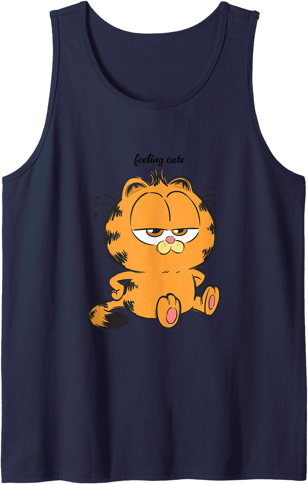 Garfield Feeling Moody Chibi Pose Sweatshirt - Graphic Print Men Women