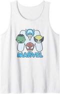 Authentic Marvel Kawaii Chibi Avengers Faces Hoodie - Graphic Print Unisex