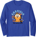 Garfield Chibi Floral Too To Care T-Shirt - Custom Art Print Men Women