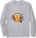 Garfield Kawaii Chibi Surrounded T-Shirt - Unique Graphic Men Women