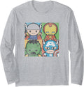 Marvel Kawaii Chibi Avengers Main T-Shirt - Casual Everyday Wear Men Women