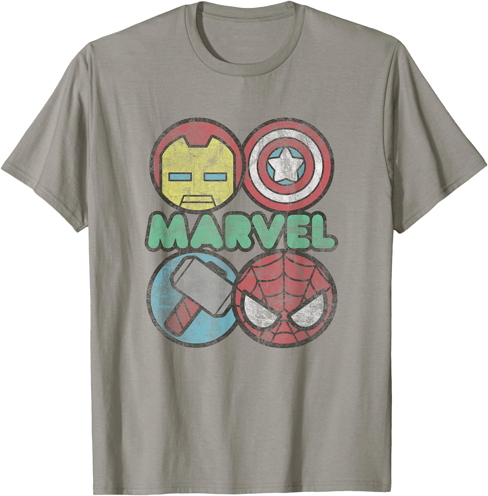 Exclusive Marvel Kawaii Chibi Avengers T-Shirt - Graphic Print Unisex
