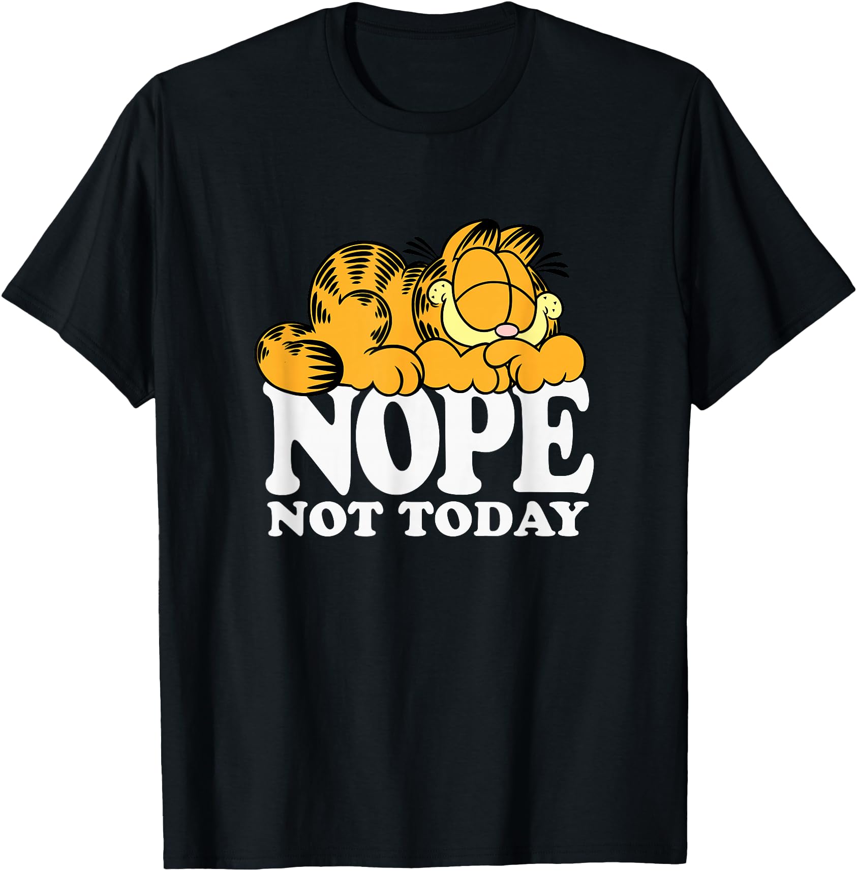 Authentic Garfield Nope Not Today Lazy Sweatshirt - Unique Graphic Unisex