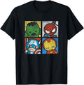 Marvel Kawaii Chibi Avengers Face Hoodie - Streetwear Style Men Women