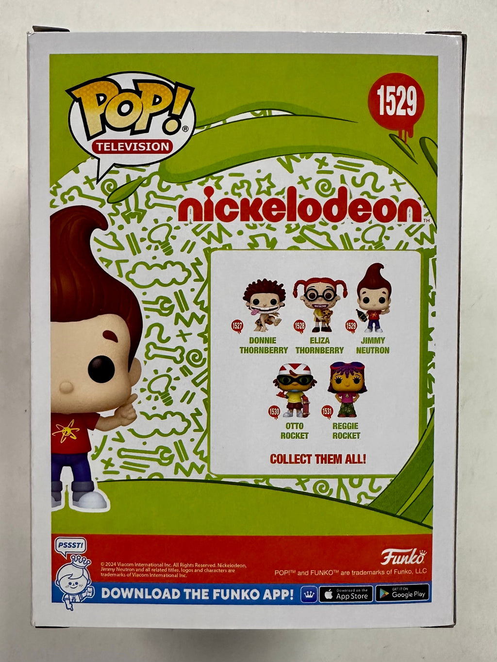 Funko Pop! Animation Jimmy Neutron With Remote #1529 Nickelodeon 2024