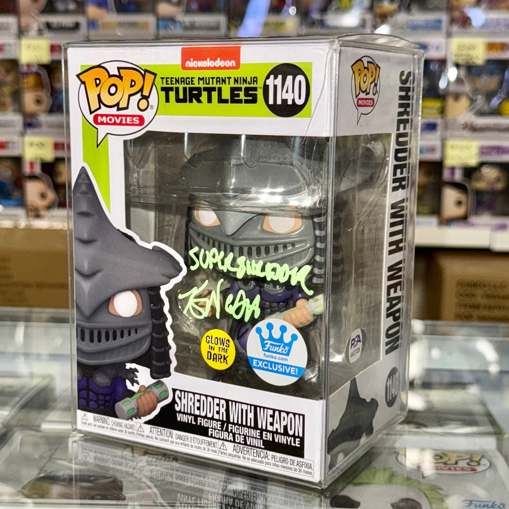 Kevin Nash Signed Shredder Glow Funko Pop! #1140 Ninja Turtles Exclusive With PSA COA