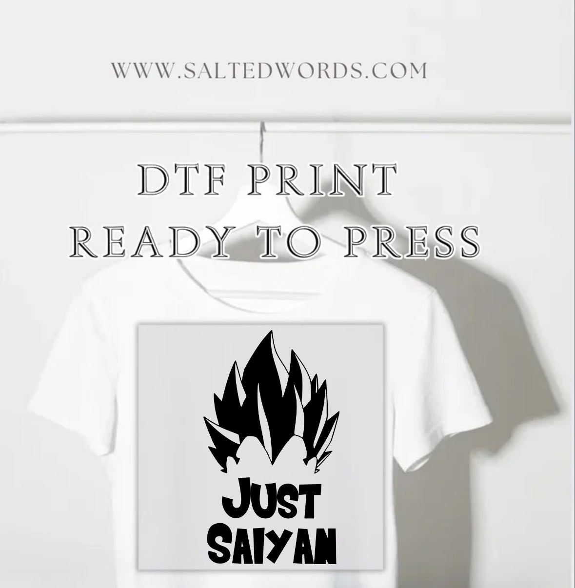 Just saiyan Dragon ball a goku DTF print