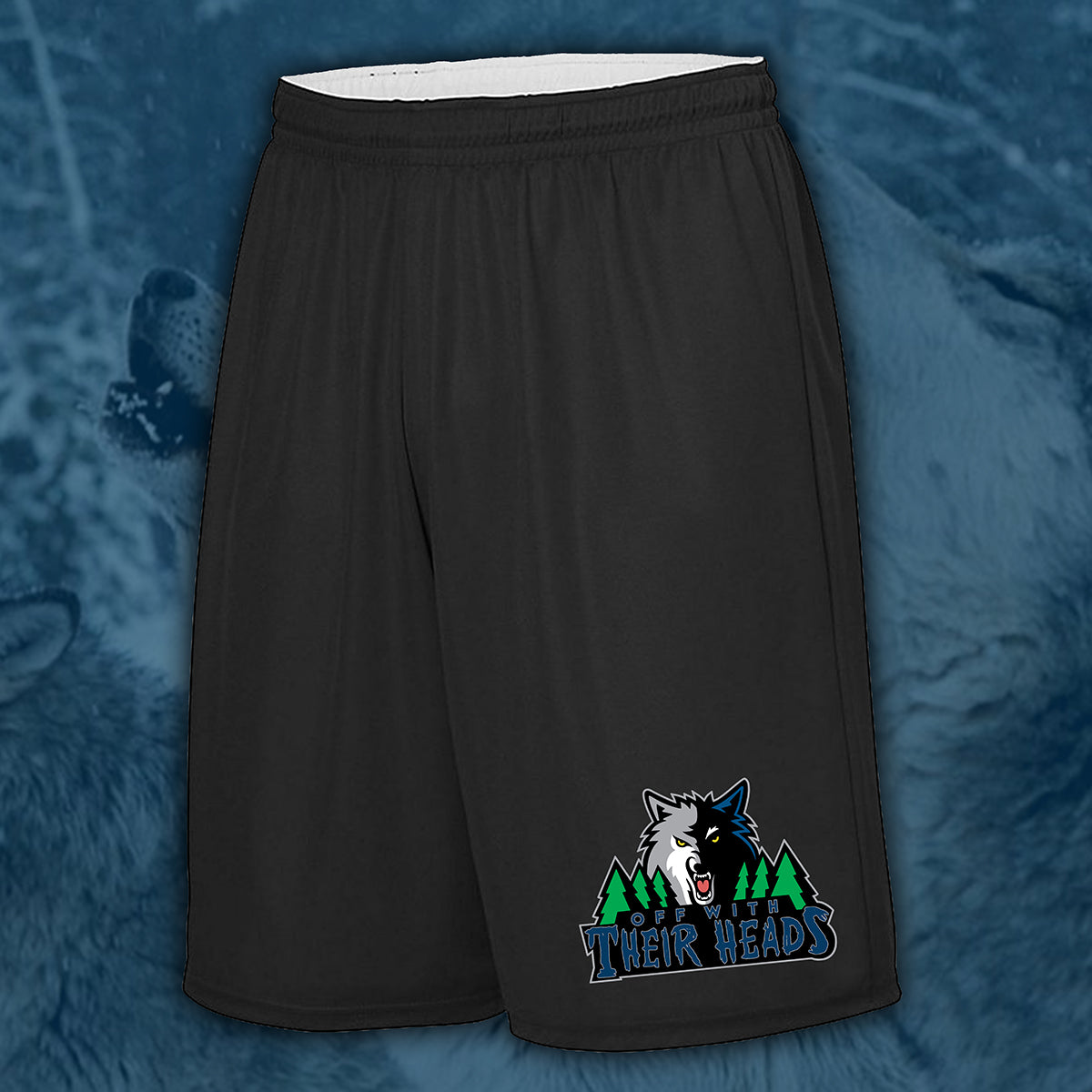 Off With Their Heads "Wolves" Basketball Shorts