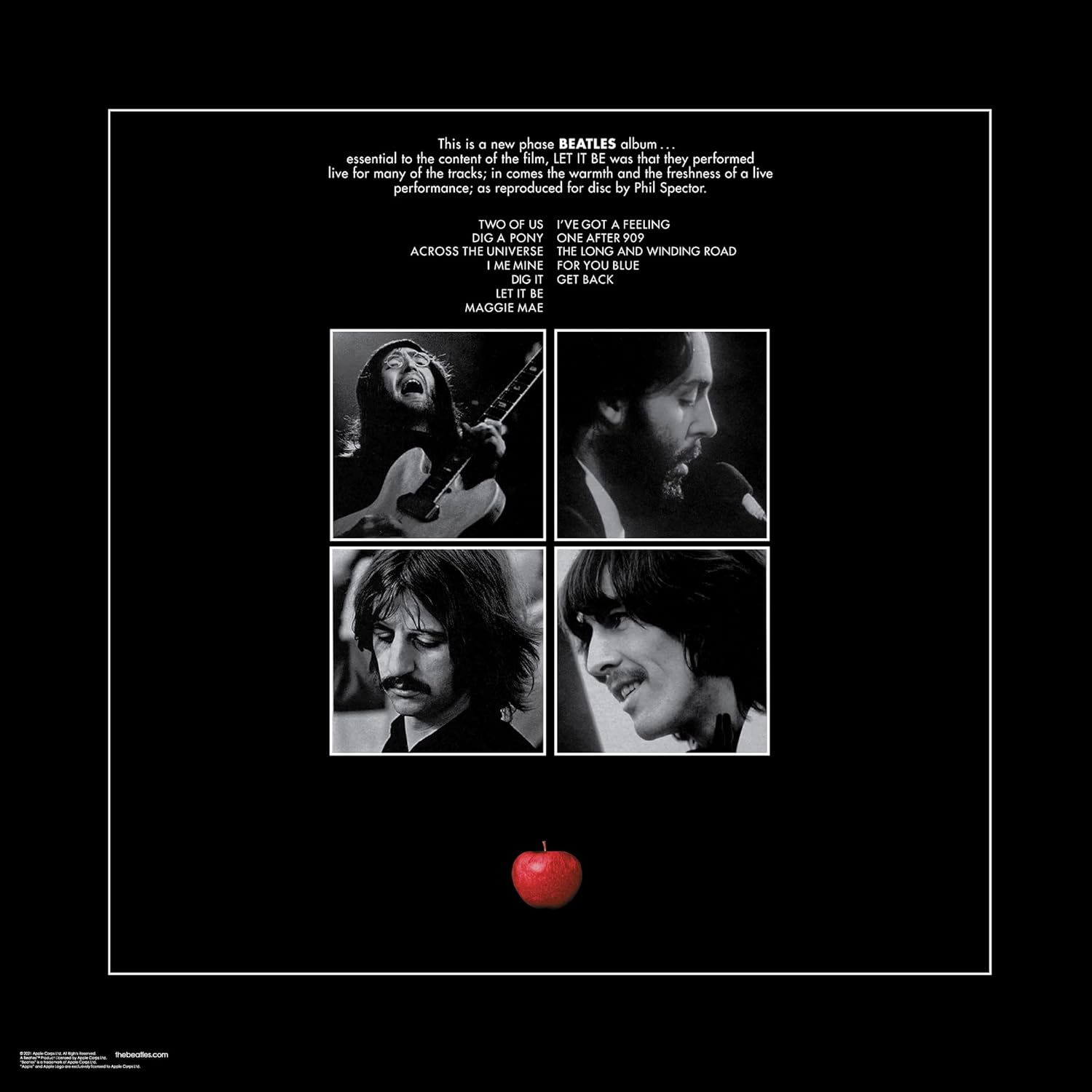 The Beatles Let it Be Album Art Double Sided Jigsaw Puzzle