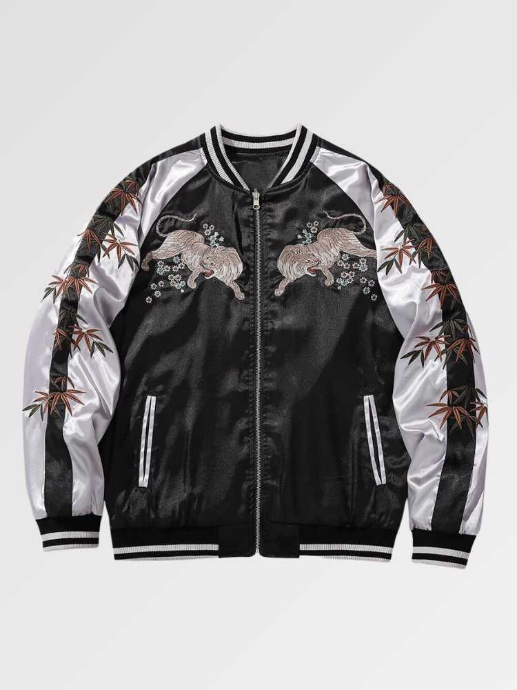Embroidered Sukajan Tiger Design 'Kasutamu' - Sublimation Jacket (Recreated Edition)
