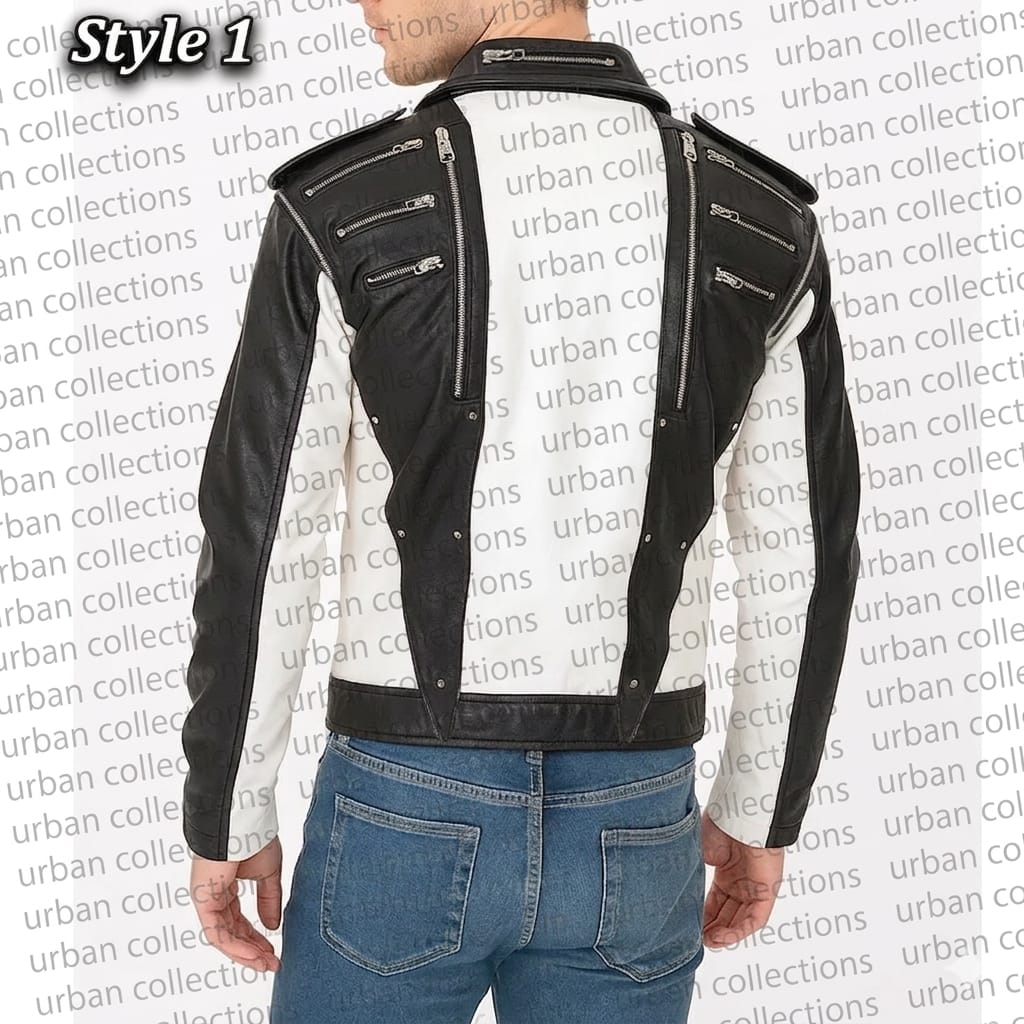 Michael Jackson Pepsi Zipper Leather Jacket