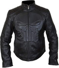 Punisher Skull Black Leather Jacket