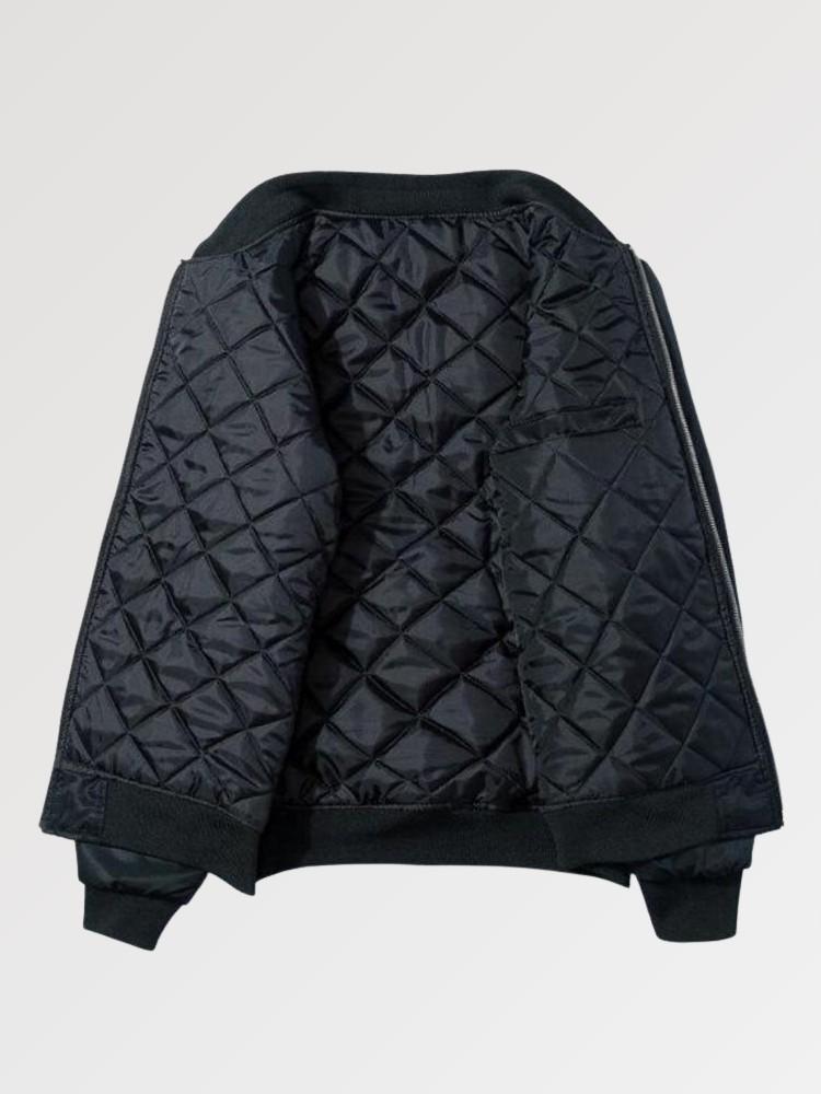 Black Japanese Bomber ‘Nagasaki’ – Sublimation Jacket (Recreated Edition)