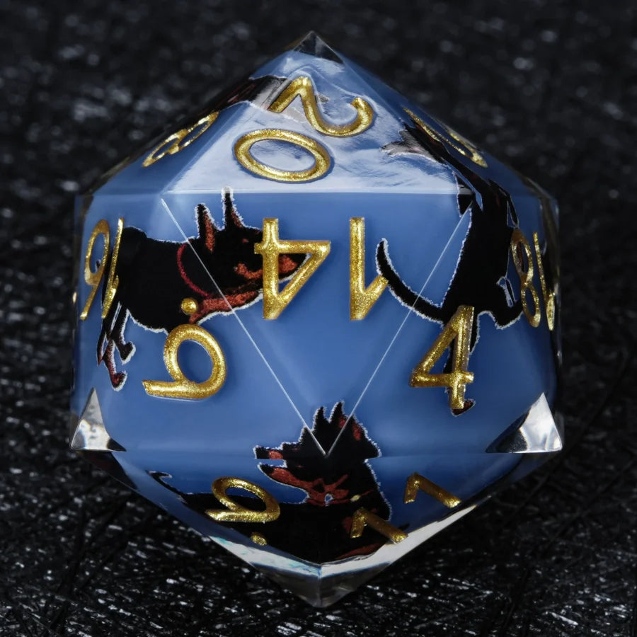 Kickstarter Dice – Canine Legends Dooerman Pnscher Resin DND Dice Set