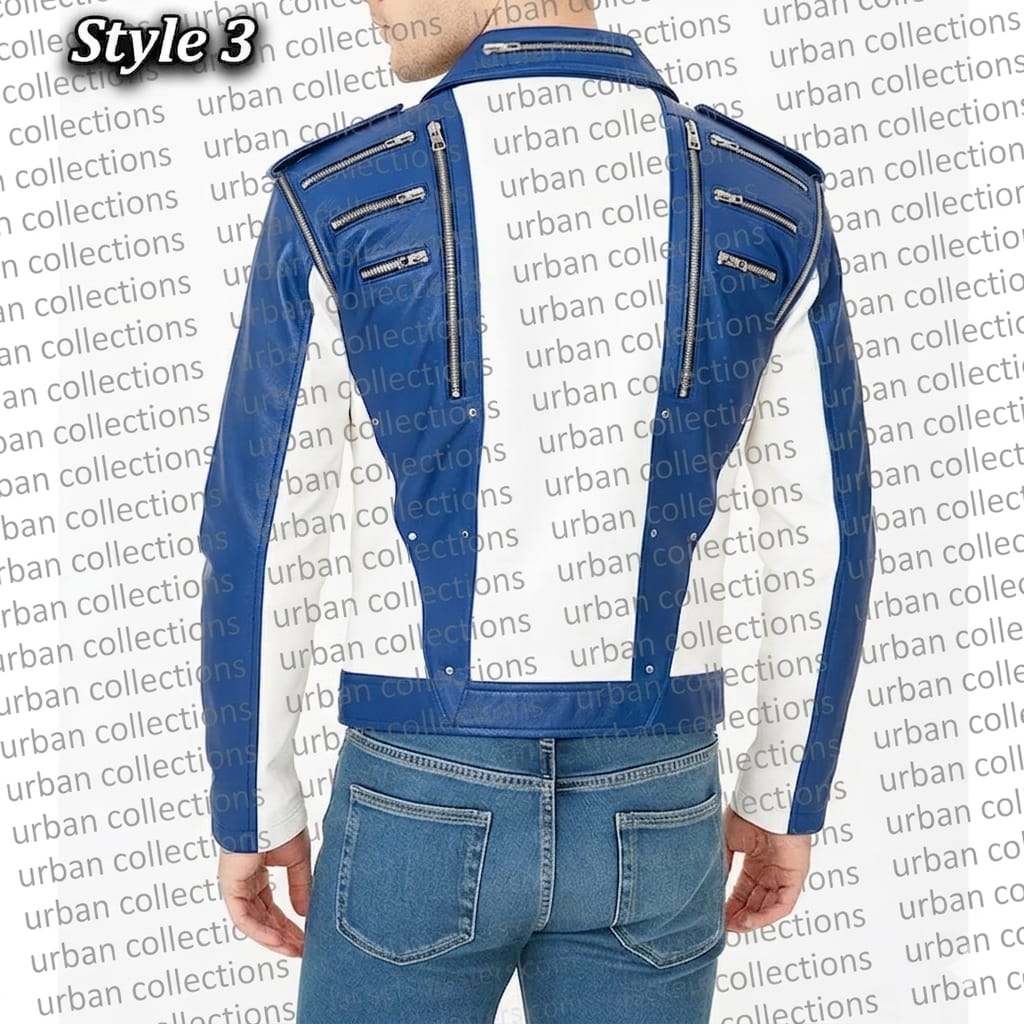 Michael Jackson Pepsi Zipper Leather Jacket