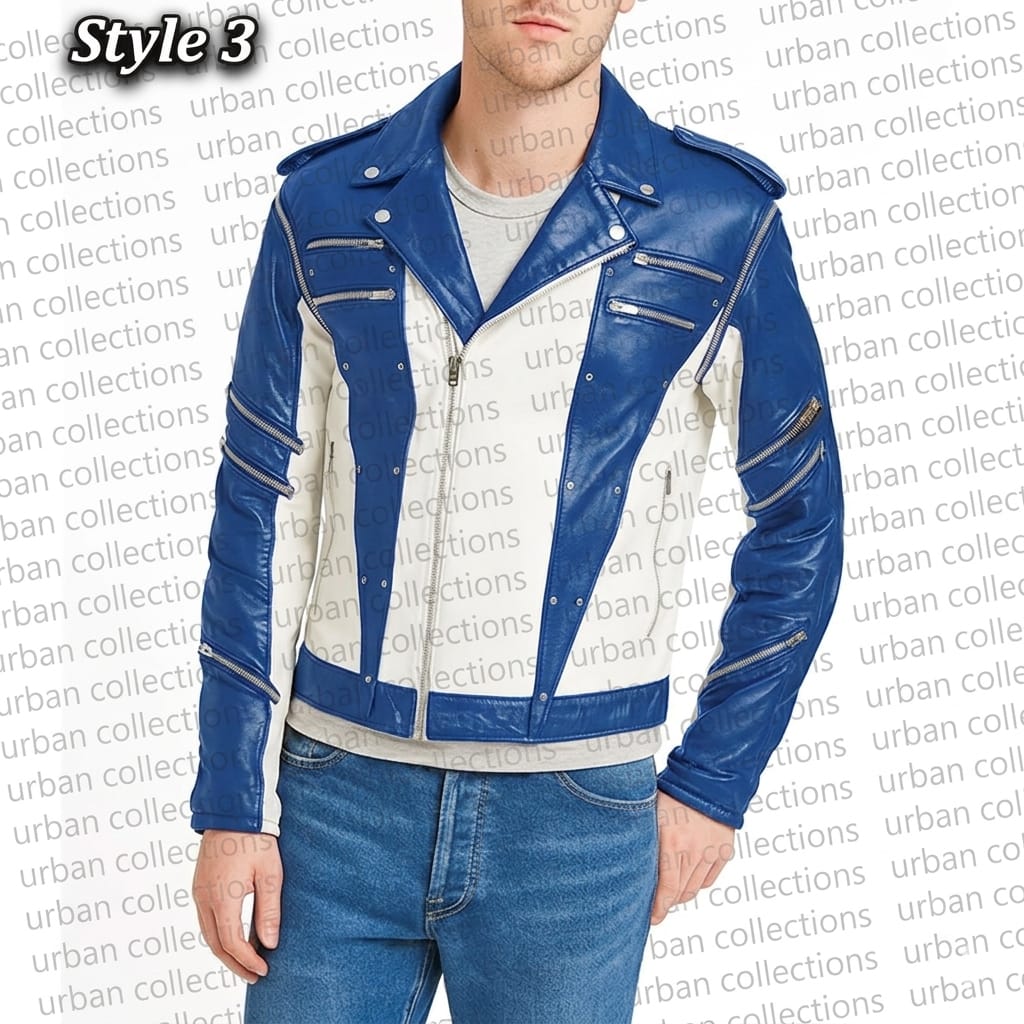 Michael Jackson Pepsi Zipper Leather Jacket