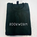 Bookworm Embroidered Sweatshirt, Bookish Hoodie, Book Club Sweater, Bookworm Crewneck