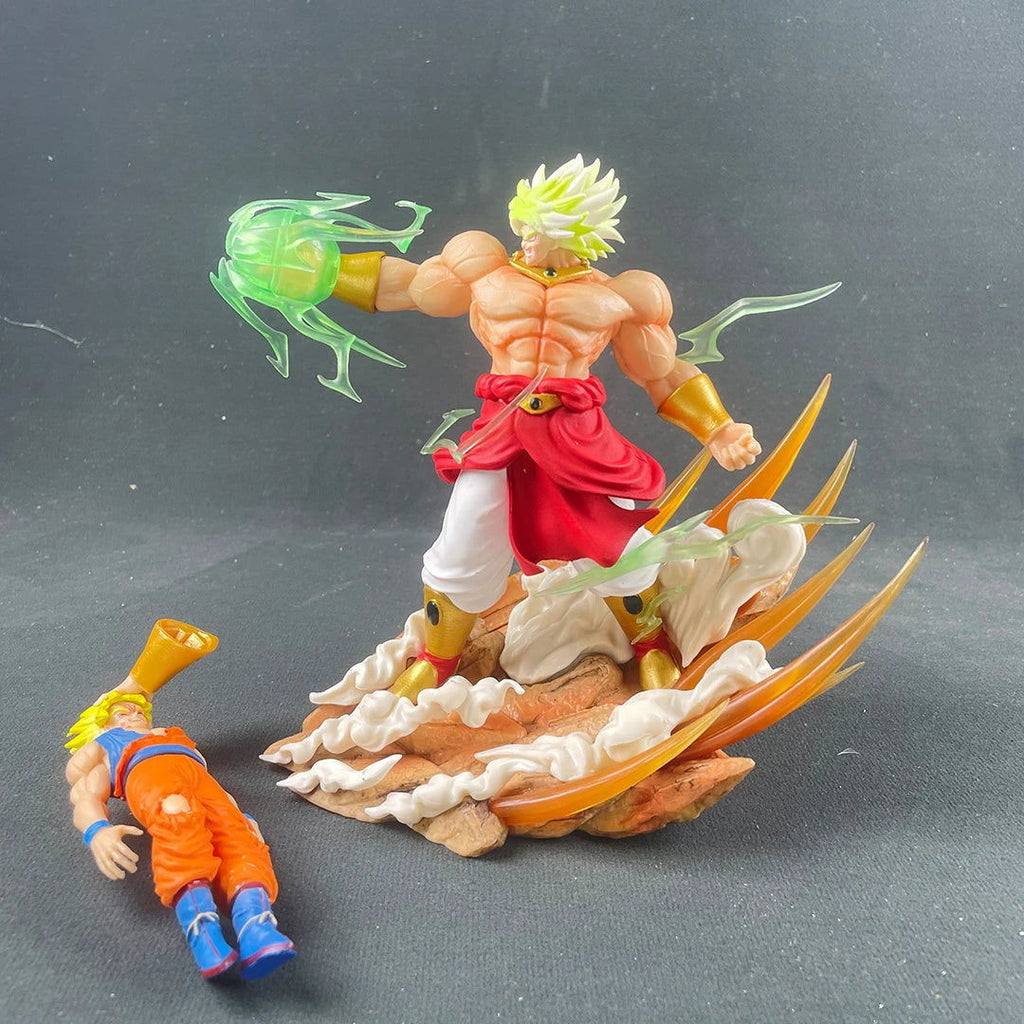 Broly Vs Son Goku Figure, Dragon Ball Z Legedary Super Saiyan Figurine Anime 8in