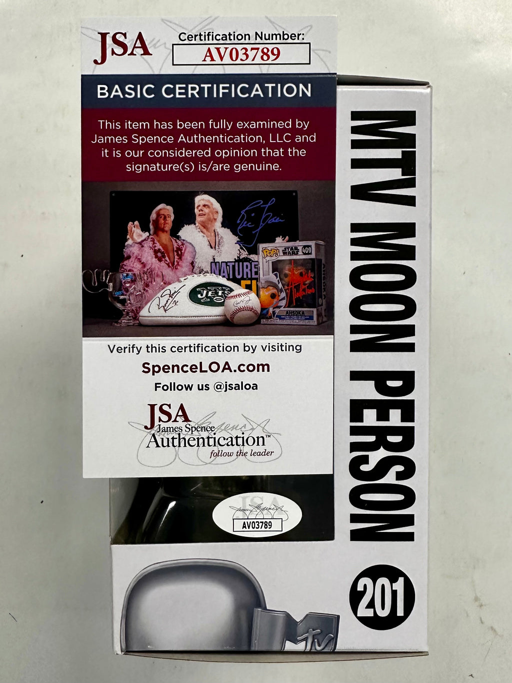 Pat Monahan (Train) Signed MTV Moon Person Funko Pop #201 With JSA COA