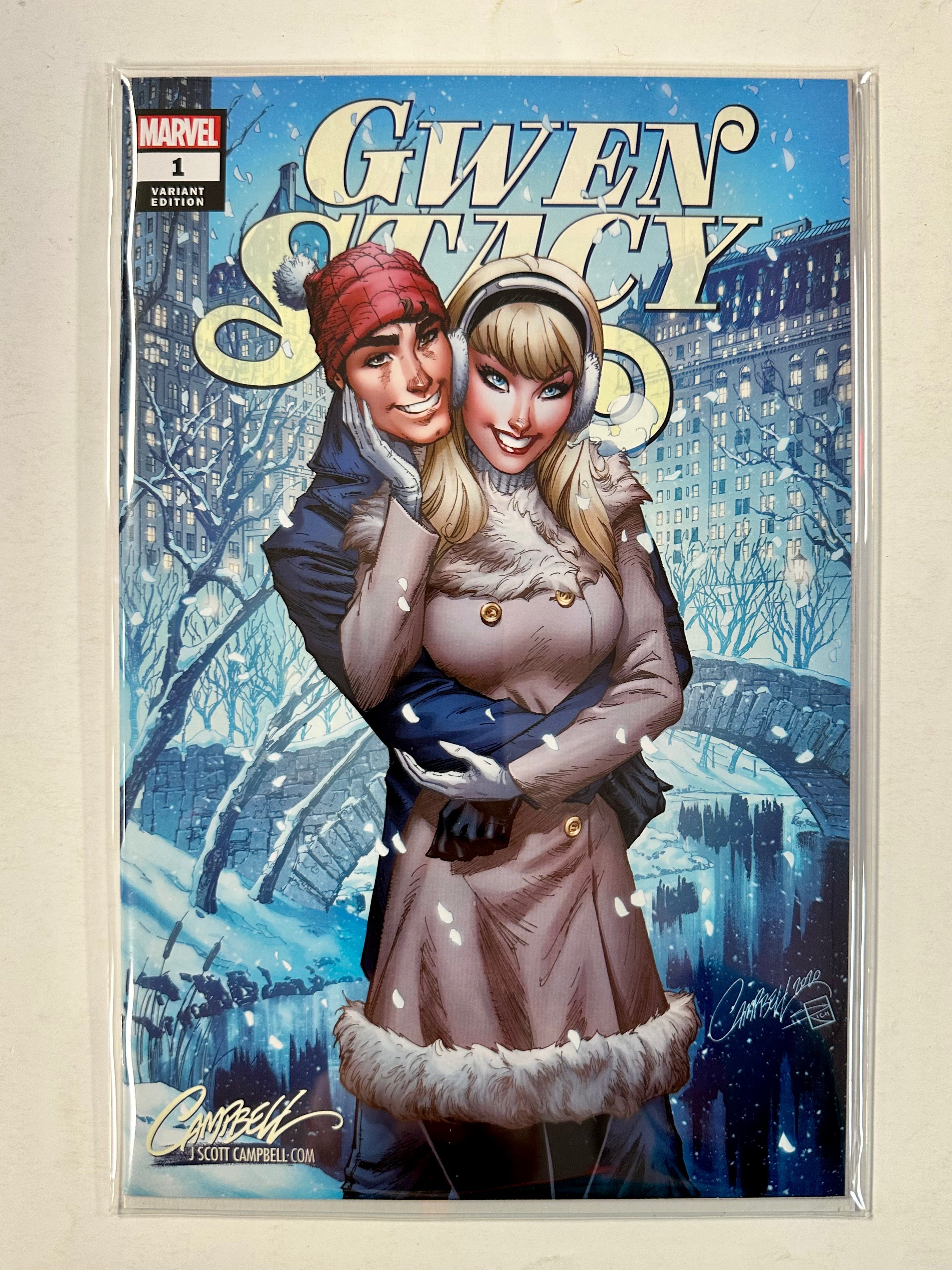 Gwen Stacy #1 J Scott Campbell Exclusive Set Of 4 Marvel Comics 2020 Seasons